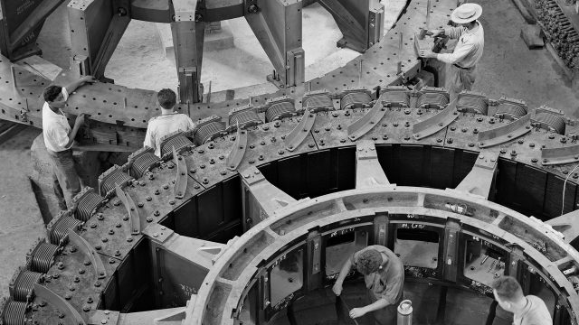 Equipamentos e Instalações Elétricas Industriais Brown Boveri. Osasco,  São Paulo, 1961. Foto de Hans Gunter Flieg / Acervo IMS