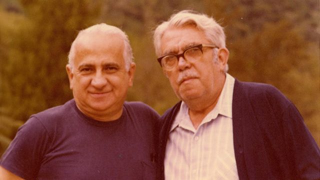 Otto Lara Resende e Rubem Braga. 1976