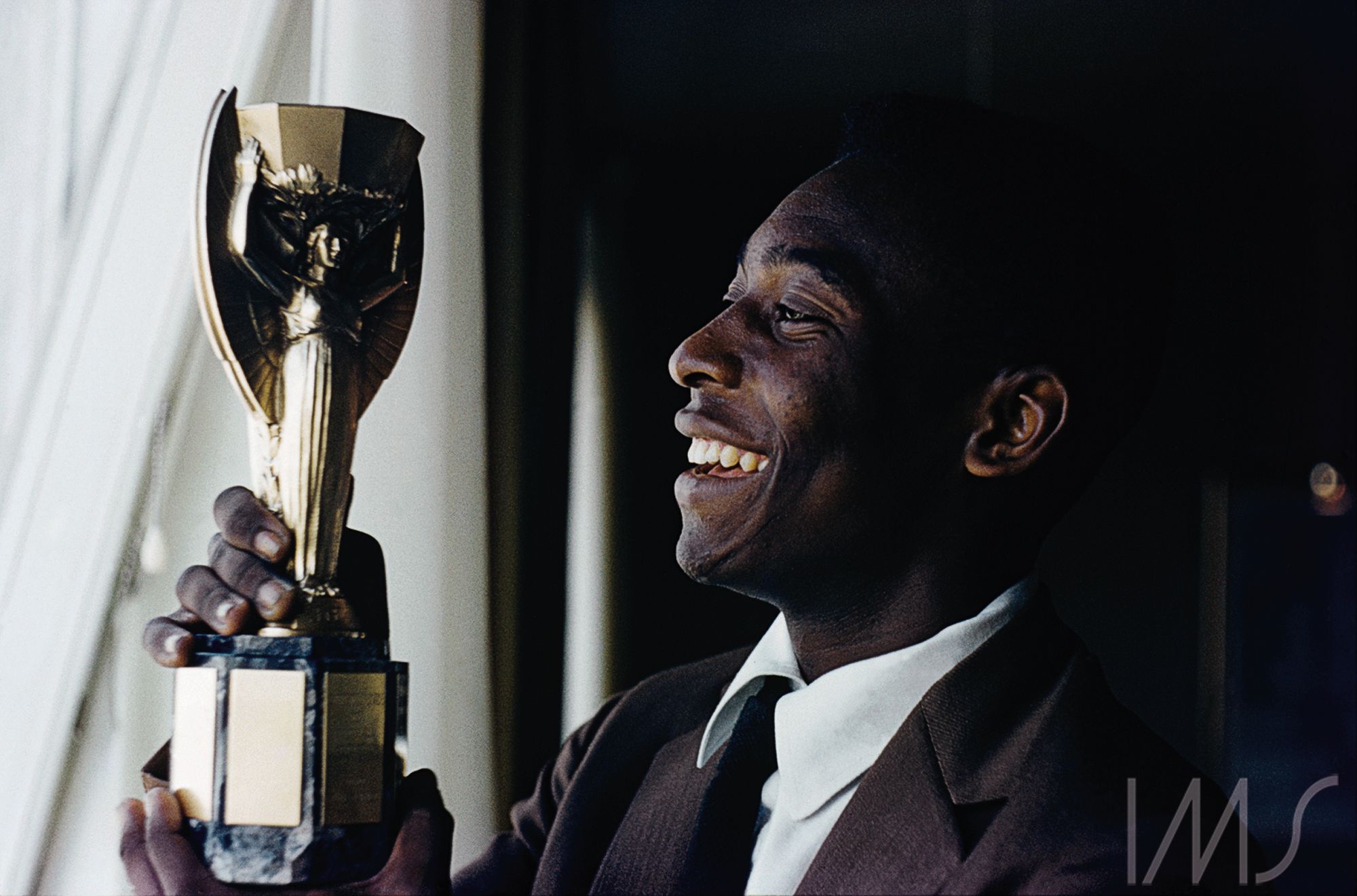 Pelé. Foto de Henri Ballot / Acervo IMS