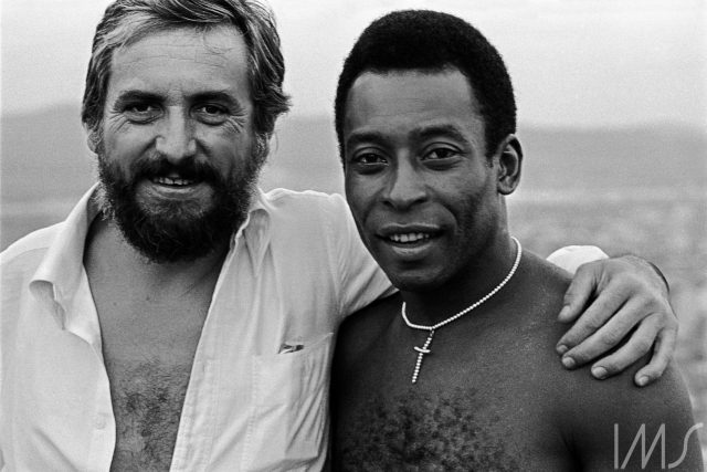 Otto Stupakoff e Pelé. Santos, SP (1979). Foto de Otto Stupakoff/ IMS