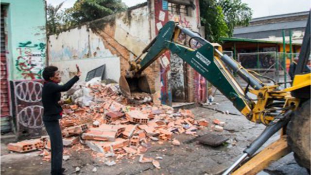 Demolição na Cracolândia. Foto: Ponte Jornalismo