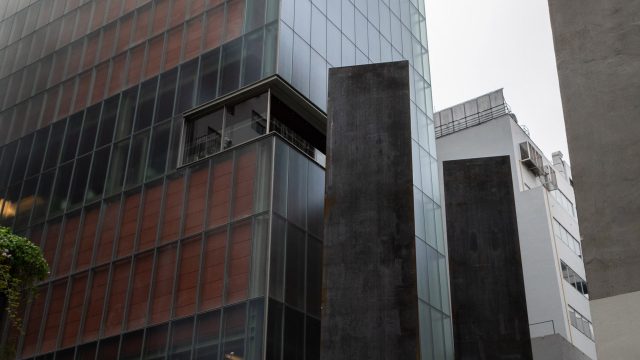 Echo, de Richard Serra, no IMS Paulista. Foto de Maria Clara Villas