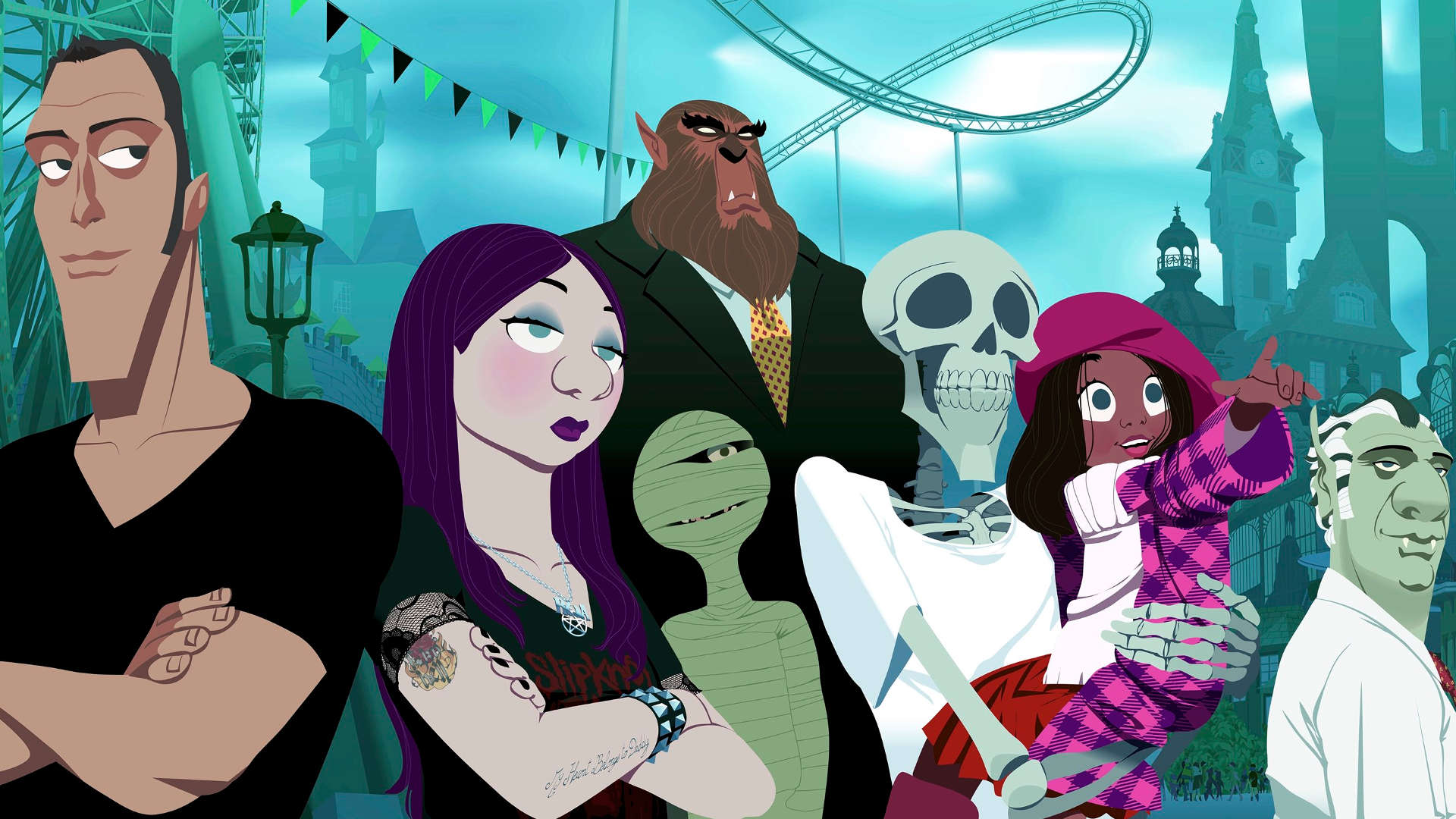 Cena de Zumbilênio - Parque dos Monstros, de Alexis Ducord e Arthur de Pins