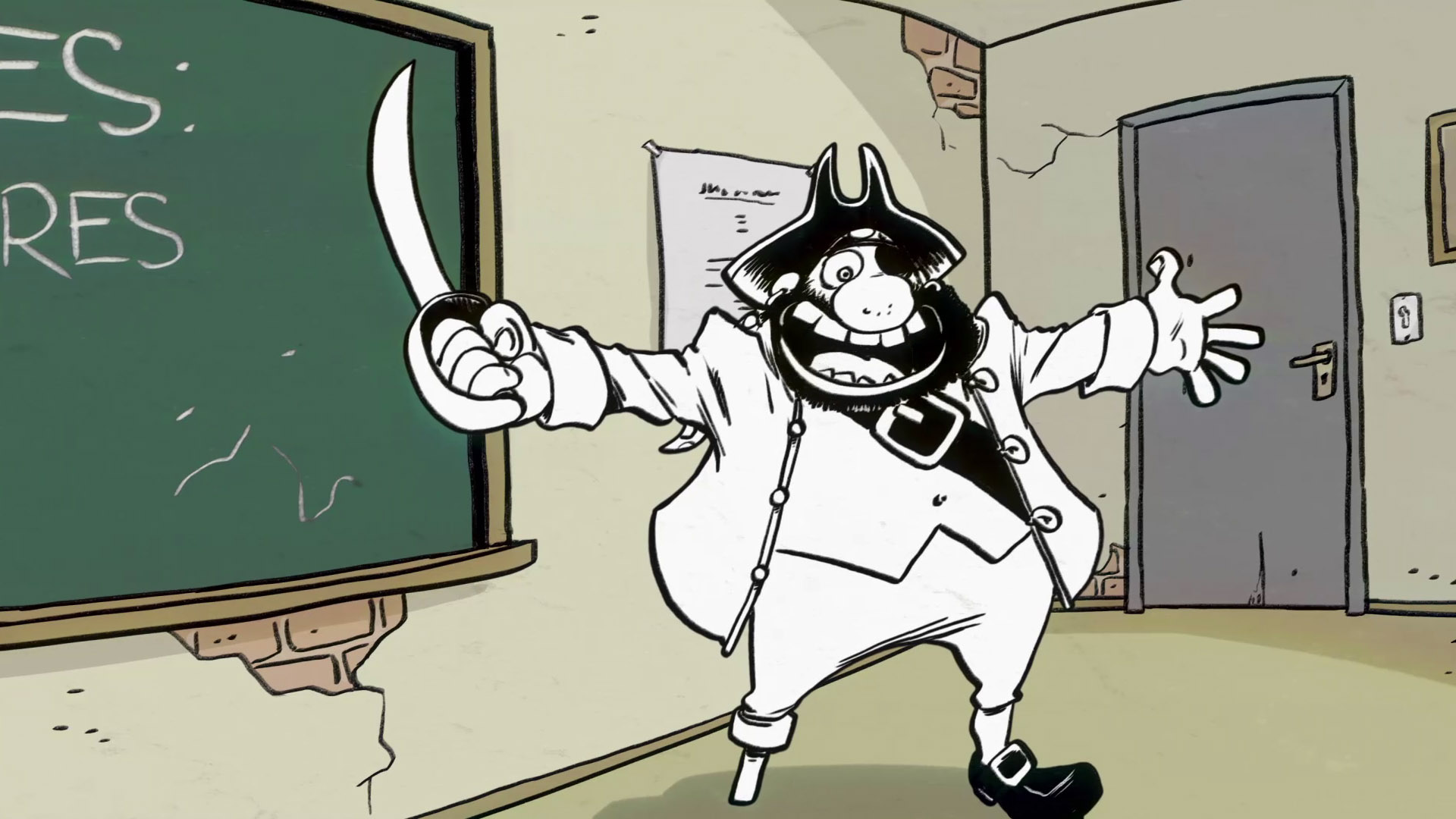 Cena do filme A cidade dos piratas, de Otto Guerra