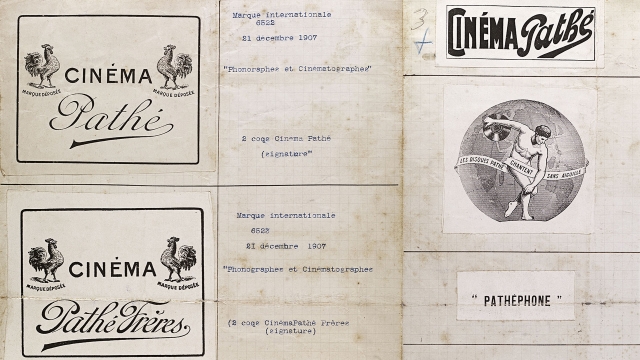 Logomarcas da Pathé Frères (detalhe). [1906-1908]. Arquivo Nacional, Fundo Família Ferrez.
