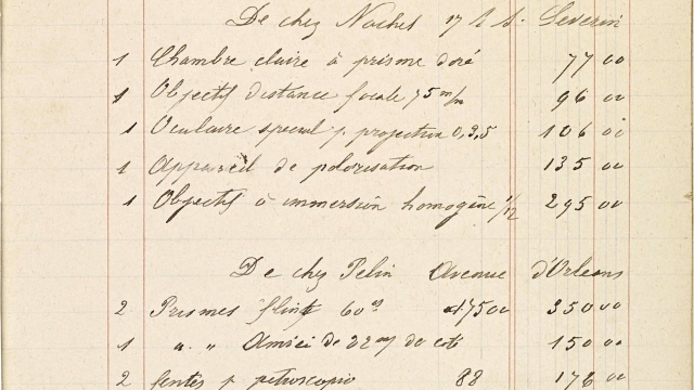 Commandes pour Morize.[Contabilidade, vistas e coleções], p. 29. Marc Ferrez. Arquivo Nacional, Fundo Família Ferrez.