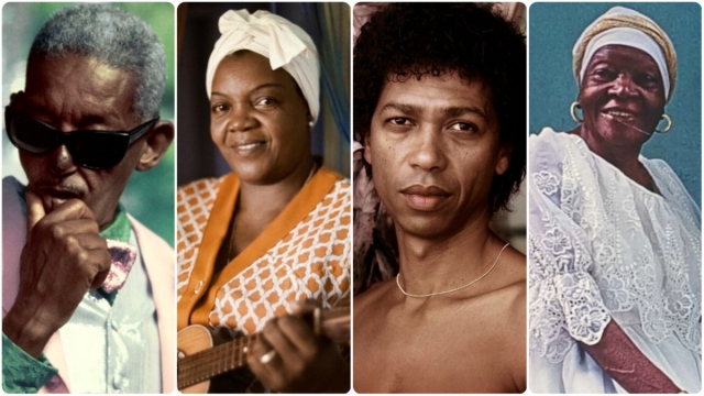 Cartola, Dona Ivone Lara, Djavan e Clementina de Jesus (Walter Firmo/Acervo IMS)