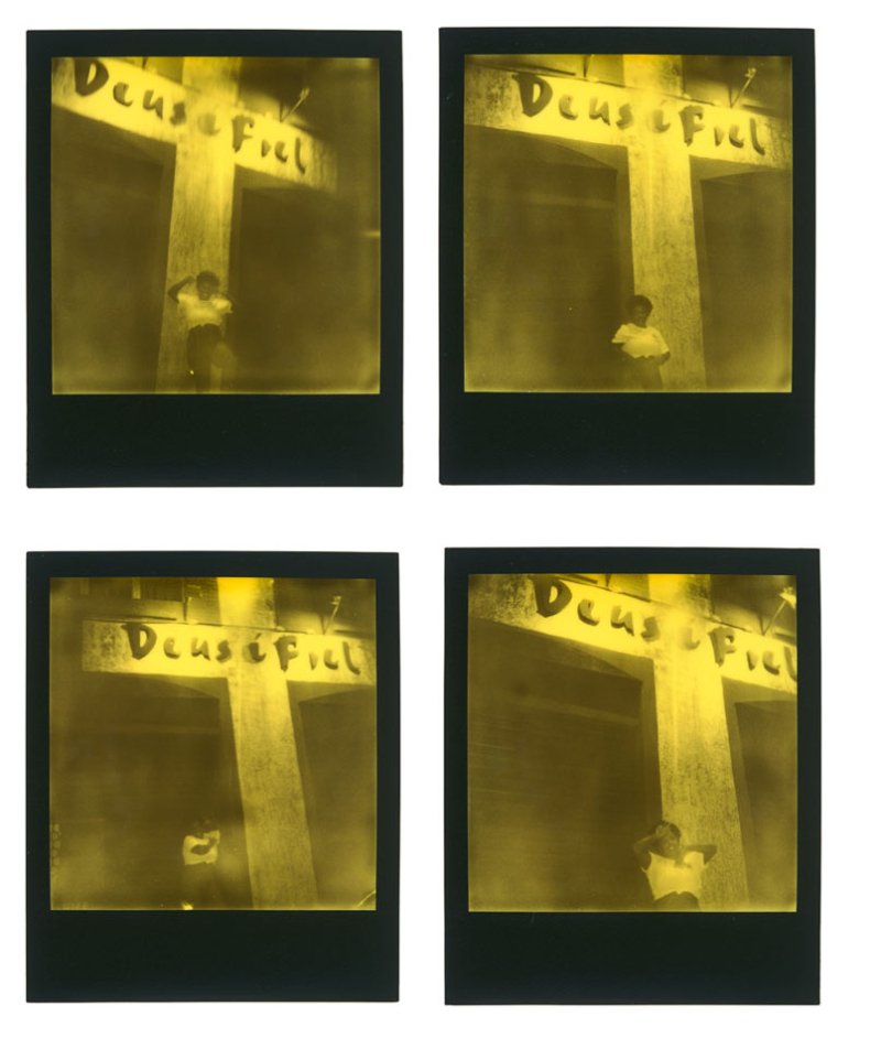 Val Souza. Sem título #14, #15, #16 e #17, da série Estudos de Vênus #1, 2020-22. Filme instantâneo colorido (Polaroid), 10,8 x 8,9 cm (cada). Coleção  Arte Contemporânea/ Acervo IMS 