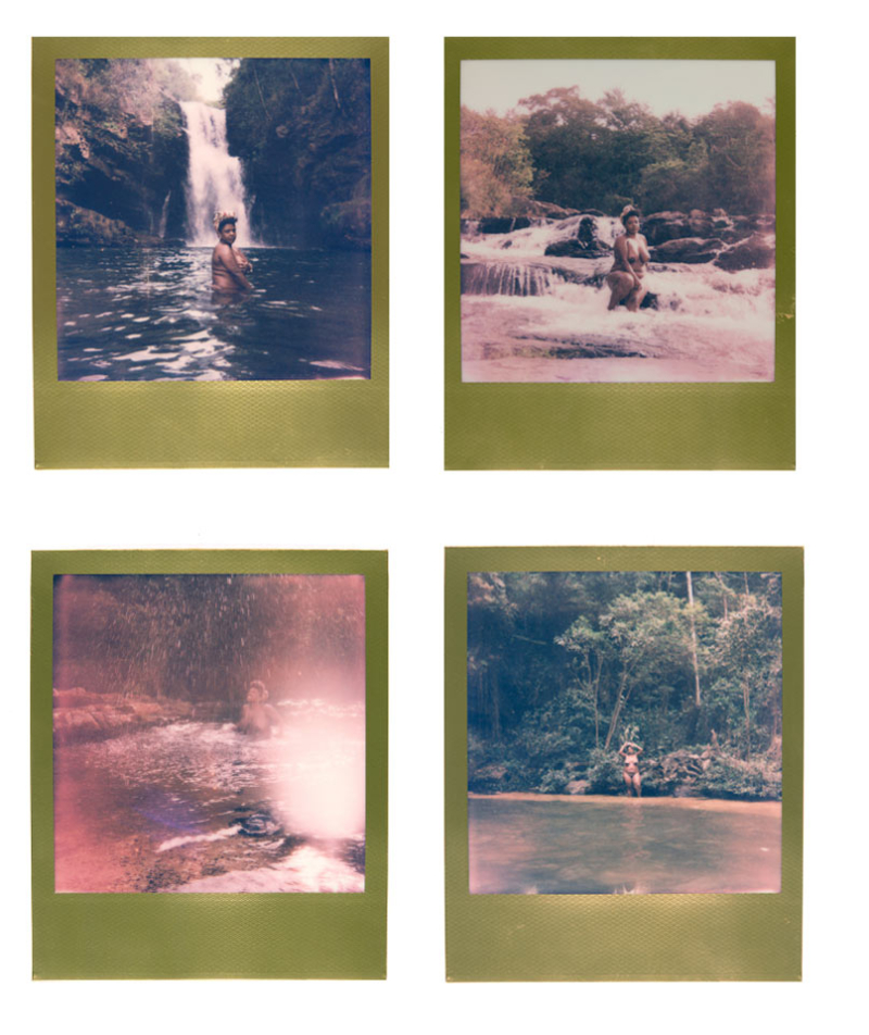 Val Souza. Sem título #18, #19, #20 e #21, da série Estudos de Vênus #1, 2020-22. Filme instantâneo colorido (Polaroid), 10,8 x 8,9 cm (cada). Coleção  Arte Contemporânea/ Acervo IMS 