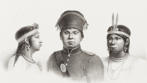 Gouaranis civilisés employés a Rio Janeiro comme artilleurs, 1834. Obra de Jean-Baptiste Debret