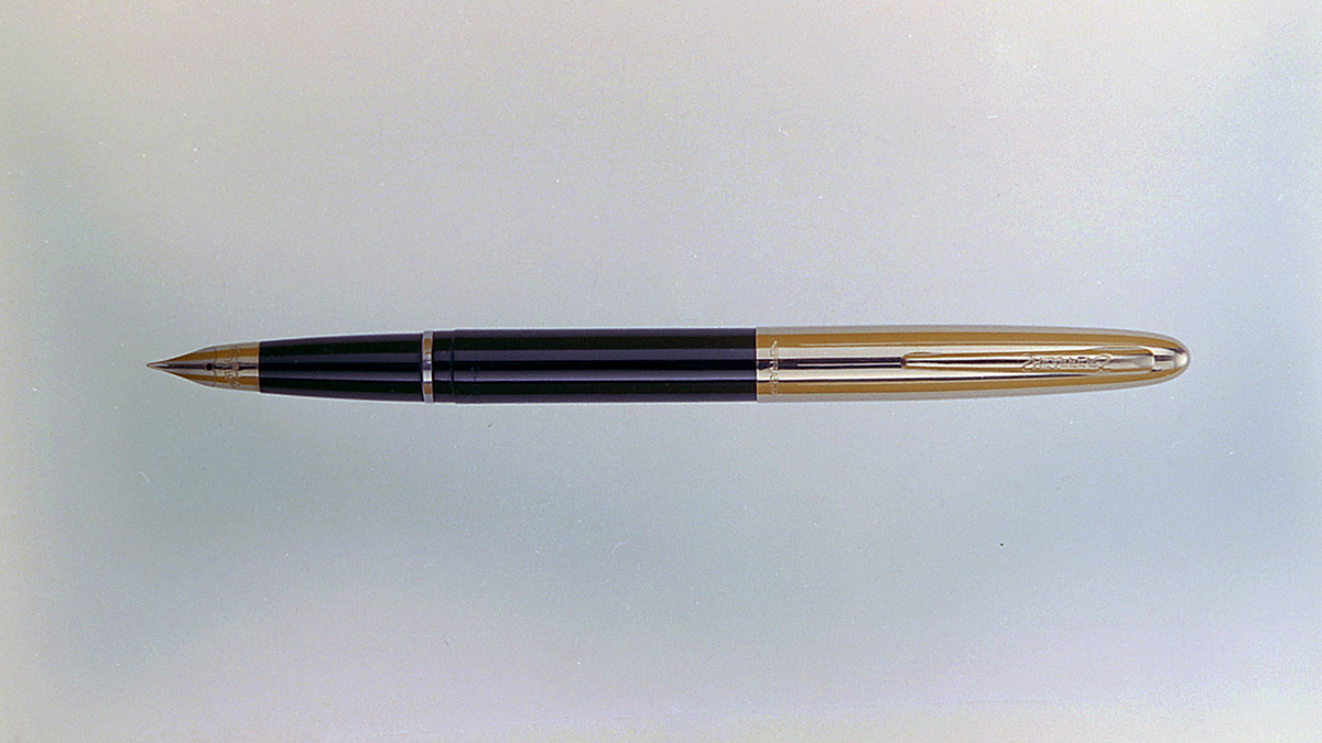 Campanha publicitária da agência Alcântara Machado para a caneta Sheaffer, Brasil, 11/01/1963. Foto de Chico Albuquerque/ Acervo Instituto Moreira Salles.