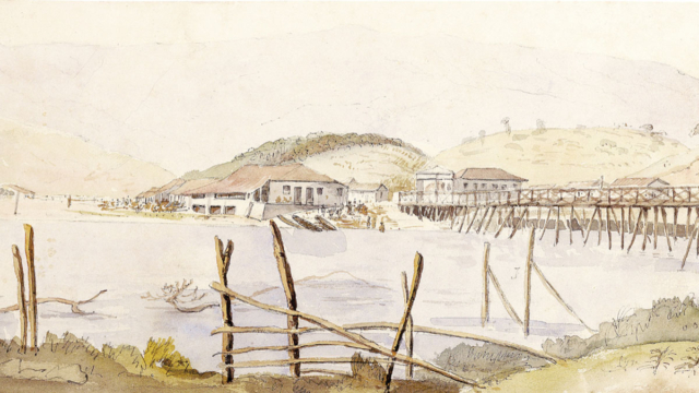 Cubat&atilde;o: pouso de tropeiros, 1825. Obra de William urchell (detalhe) / Acervo IMS