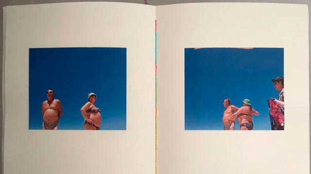 Detalhe de reprodu&ccedil;&atilde;o do zine Praia, de Carolina Cattan, autopublicado.